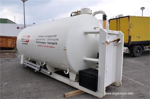 Wassertank auf Abrollgestell mit Hydr. Pumpe