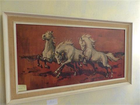 Gemälde mit 3 Pferden